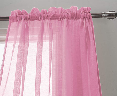 Adore the Decor™ Sheer Rod Pocket 54 x 84in. Single Curtain Panel